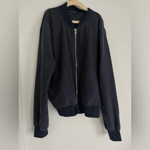 American Apparel Light Navy bomber jacket